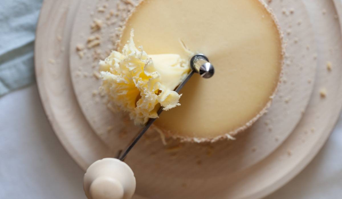 Tête-de-Moine von oben